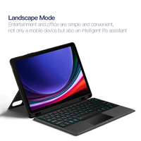 Boîtier de clavier sur mesure exclusif avec découpe précise pour caméra unique et quatre haut-parleurs, doublure en microfibre anti-rayures, corps métallique fin