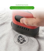 Mini presse à chaud portable, outil de transfert thermique et d'impression d'étiquettes pour t-shirts et perles thermocollantes