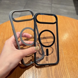 เคสโทรศัพท์กันกระแทกแบบแม่เหล็ก HD อะคริลิกใส ปุ่มโลหะ สำหรับ iPhone 17 Air 16 15 14 13 12 Pro Max Plus 16E - Product Image 2