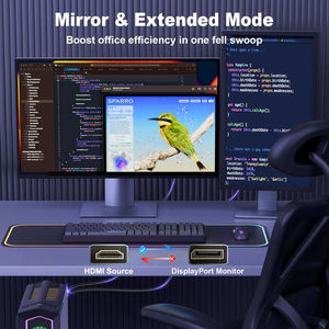 Adaptateur <span class=keywords><strong>HDMI</strong></span> vers <span class=keywords><strong>DisplayPort</strong></span> SYONG, unidirectionnel 4K <span class=keywords><strong>HDMI</strong></span> Source (entrée) vers Display Port (sortie) Câble vidéo pour moniteur Alimenté par USB - Product Image 3