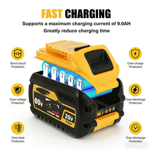 Batería de Litio de Alta Capacidad de 9.0 Ah y 60 V <span class=keywords><strong>FlexVolt</strong></span> Compatible con Herramientas Eléctricas Dewalt Dcb200dcb201dcb203dcb205dcb206dcb204. - Product Image 5