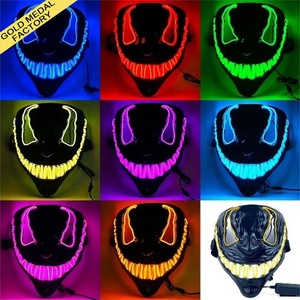 <span class=keywords><strong>Masque</strong></span> LED Lumineux Effrayant pour Halloween, <span class=keywords><strong>Masque</strong></span> Crâne Intégral, 10 Couleurs Uniques au Choix, Idéal pour Fêtes et Cosplay - Product Image 1