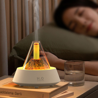 Humidificateur ultrasonique de parfum d'air de bougie de lave de volcan de brume de haute fréquence de voiture d'USB