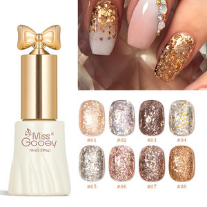 Miss Gooey OEM/ODM Ensemble de vernis à ongles en gel à paillettes marque privée vernis à gel scintillant sans Hema vernis à ongles Disco réfléchissant logo personnalisé - Product Image 1