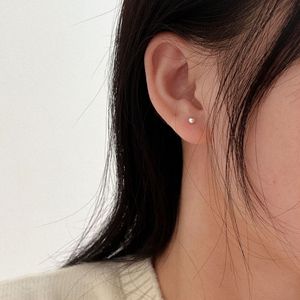 Yinruitai S925 Sterling <b>Silver</b> <b>Stud</b> Earrings 3mm 4mm 5mm Round Ball Geometric Everyday Wear - Product Image 4