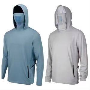 Sudadera con capucha OME personalizada ultrafina UPF 50 de seda helada con estampado digital, para hombre, protección solar, manga larga, transpirable, 140g, camiseta deportiva de verano. - Product Image 3