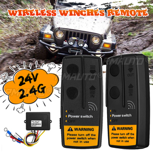 Kits de récupération avec télécommande numérique sans fil 2.4G 24V 100 pieds 50m pour treuils de Jeep, SUV et camions tout-terrain - Product Image 2
