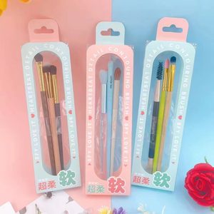Sfy Love It <b>Makeup</b> Brush Set 3Pc Synthetic Hair Soft Foundation Contouring Brush Portable Cosmetic <b>Tool</b> Kit - Product Image 2