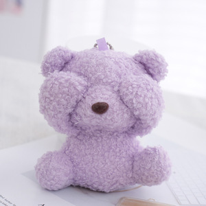 미니 테디 베어 열쇠 고리 봉제 완구 사용자 정의 곰 봉제 완구 박제 동물 미니 봉제 완구 열쇠 고리 웨딩 용품 장식 - Product Image 1
