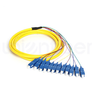 Conector de Fibra Óptica OEM de 12 Colores, LC SC ST FC PC UPC <span class=keywords><strong>APC</strong></span> 0.9mm G652D G657A1 SM MM 12 Núcleos para Equipos de Red FTTH - Product Image 2
