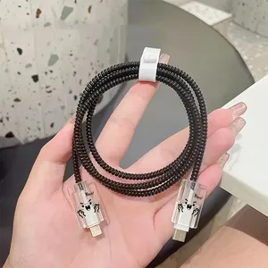 Emoticon Scissor tay sạc trường hợp bảo vệ, Cáp dữ liệu trường hợp bảo vệ, 18/20W sạc nhanh đầu chống phá vỡ Winder - Product Image 3