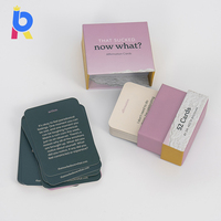 Cartes Flash Éducatives de Luxe avec Logo Personnalisé Imprimé, Dorure à Chaud, Support en Bois, Écologiques, Professionnelles, pour le Bien-être d'Entreprise