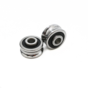 10PCS V624ZZ Roulement à Billes De Rail Poulie De Guide De V-Cannelure En Acier Miniature à Double Bouclier 4x13x6mm Pour Système De Mouvement Linéaire De Rail