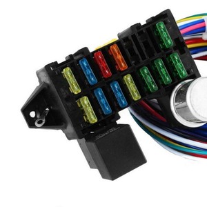 Boîte à fusibles 12 circuits Dragon Leap Automotive, faisceau de câblage 12V, âme en cuivre, isolation en PVC pour système électrique automobile - Product Image 1
