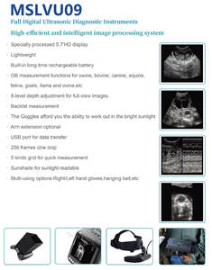 NOUVELLE échographie vétérinaire manuelle pour animaux <span class=keywords><strong>kaixin</strong></span> <span class=keywords><strong>5200</strong></span> KX5200V cheval bétail - Product Image 3