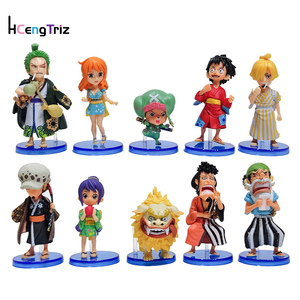 Hot10pcs/ชุดอะนิเมะ PVC ขนาดเล็กฟิกเกอร์ Zoro luffy nami Sanji มังงะงานอดิเรกของเล่นตกแต่งโมเดล5-8.5ซม. - Product Image 2