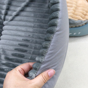 Wholesale Faux Fur Solid Pattern Polyester Plush <b>Sofa</b> Dog Bed for Dogs - Product Image 2