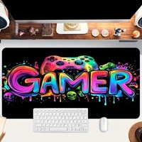 Alfombrilla de Escritorio para Computadora, Impermeable, para Juegos, de Goma Suave, para Teclado, con Protección Contra la Radiación