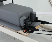 Reformer Pilates Tour Blanche en Bois de Haute Qualité, Personnalisable (Couleurs et Logo), Demi-Tour pour Studio de Yoga et Pilates