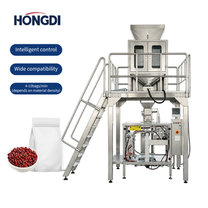 Machine d'emballage de sacs préformés à double courant continu et station unique de 1 à 10 kg pour riz, aliments pour animaux et engrais - Product Image 2