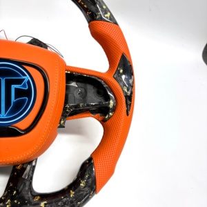 Volant en fibre de carbone forgée pour <span class=keywords><strong>Dodge</strong></span> Charger Challenger Hellcat Charger Durango SRT <span class=keywords><strong>RT</strong></span> GT, accessoires de voiture - Product Image 5
