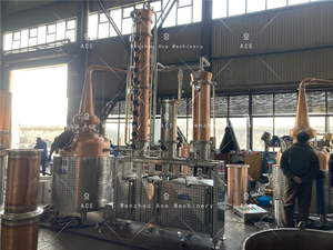 Colonne de distillation Ace 300L en acier inoxydable et en verre, dispositif de production d'alcool avec contrôle PLC - Product Image 5