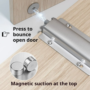 Apriporta a Molla Magnetica a Rimbalzo in Lega di Alluminio Prezzo di Fabbrica per Armadietti, Porte a Pressione, Porte Nere, Porte Senza Foratura per Camera da Letto e Hotel - Product Image 4