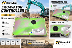 Controlador de Excavadora Heavylink LQ22E00031F8 para Máquinas Kobelco SK230-6 SK250-6 - Product Image 1