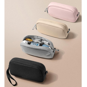 Water Resistant Travel <strong>Bag</strong> <strong>Cable</strong> Organizer for Essentials Accessories Carry Storage <strong>Bag</strong> for Cord&amp;Charger&amp; Phone&amp;Earphone Black - Product Image 6