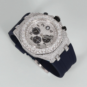 Nouveau luxe diamant VVS Moissanite montre solaire mécanique or montres automatiques pour hommes élégant élégant montre - Product Image 6