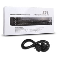 Mezclador de Audio con Ecualizador Gráfico Dual de 31 Bandas, Procesador de Audio con Efecto de Reducción de Ruido, Ecualizador Profesional 231 para DJ de Escenario
