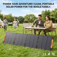 Stock KWAFOO CB200W 200W 20V 23.5% Efficient Thin Light Folding Waterproof <strong>Solar</strong> Panel Portable Power Station <strong>Laptop</strong> <strong>Charger</strong>