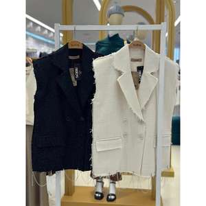 เสื้อแจ็คเก็ตผ้าทวีดผู้หญิง S6K สีดำ ไซส์ M L XL 6128 - Product Image 3