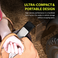 Compresseur d'air portable pour pneus 6000mAh, pompe électrique rechargeable 150PSI avec double affichage numérique LED