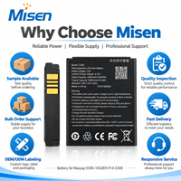 Baterai Pengganti Li Polymer Misen F50051MA 3.8V 5000mAh untuk Terminal POS Maxpay D300 KOZEN P14 D300