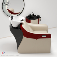 Fauteuil de lavage électrique réglable pour salon de coiffure QUHE, chaise de shampoing moderne de luxe avec massage du dos