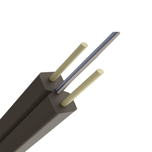 China 30m/1000m Roll G657A2 Single Mode Indoor FTTH Fiber Optic Drop Cable LSZH Jacket Corning/YOFC Brand 2 Conductors