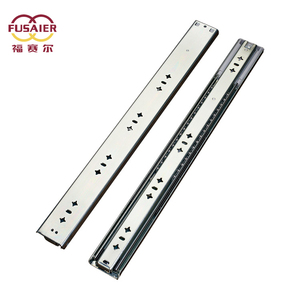 Canal telescópico <span class=keywords><strong>para</strong></span> muebles, cajón deslizante de rodamiento de bolas, carril lateral de alta resistencia, 53mm, 3 pliegues, cierre suave, <span class=keywords><strong>para</strong></span> armario de cocina, 100KG - Product Image 2