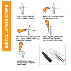 Прямая поставка с фабрики, флаги с перьями на заказ с кронштейном, 260 полиэстер, флаг для барбекю, ресторана, <span class=keywords><strong>B</strong></span> Q, флаг с перьями - Product Image 6