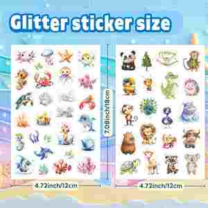 Colorful Shiny Waterproof and Eco-friendly Offset Printing Die-cut <b>Stickers</b> 6-<b>sticker</b> Set Suitable for Decorating Cups - Product Image 4