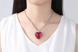 <span class=keywords><strong>Collier</strong></span> <span class=keywords><strong>Titanic</strong></span> bleu cœur d'océan, pendentif, vente en gros, - Product Image 5