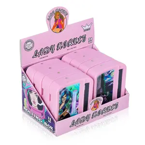 New arrival pattern 78mm Plastic Cigarette Tobacco Smoking Rolling Machine Box