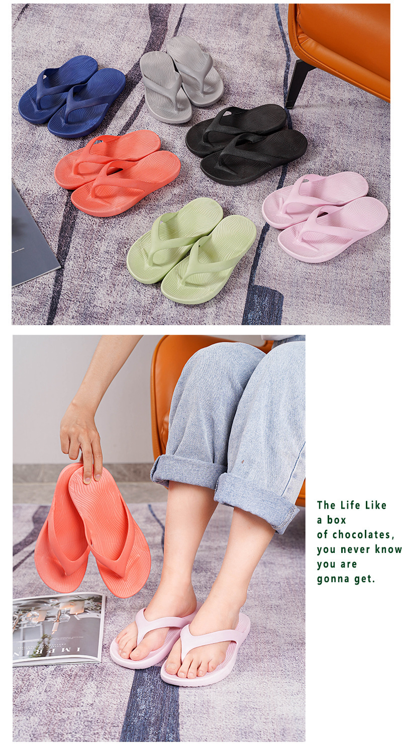 PVC Flip-flops Wholesale Custom Logo Image Anti-slip Summer Soft Sole Flip Flops Slippers