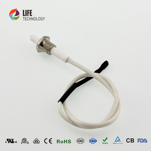 Électrode d'allumage en céramique Fil d'allumage Source d'alimentation électrique Bougie d'allumage pour brûleurs à gaz ménagers extérieurs <span class=keywords><strong>Four</strong></span> Élément chauffant - Product Image 4