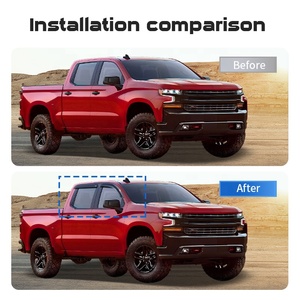 Visière de déflecteur de fenêtre pour Chevrolet <span class=keywords><strong>Silverado</strong></span> GMC Sierra, accessoires extérieurs, noir - Product Image 3