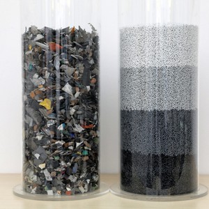 Matériau recyclé <span class=keywords><strong>PC</strong></span>/ABS ignifuge V0, coque de batterie de chargeur haute brillance, matériau en alliage, granulés extrait de plastique - Product Image 4