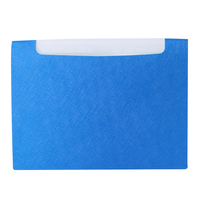 Sac de rangement pour dossiers à pochettes multiples, sac d'école de documents de grande capacité, sac A4 bureau bleu PP en plastique approuvé Logo personnalisé