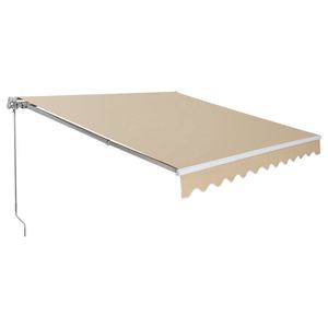 Magasin Banne pour <span class=keywords><strong>balcon</strong></span> terrasse 3X2M 3X2.5M 4X2.5M 4X3M opération manuelle cadre en aluminium polyester voile matériel - Product Image 3