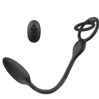 Anneau vibrant pour pénis, œuf vibrant, plug anal, masseur de prostate, masturbateur masculin, jouet sexuel pour couple adulte, BlueRabbit.