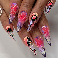 24 faux ongles à presser de haute qualité style French pour femmes – Fournisseur d'ongles acryliques – Fabricant d'ongles artificiels